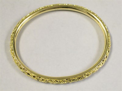 Lot 234 - Antique Gold Bangle Bracelet