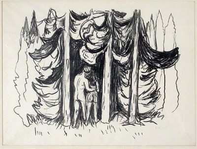 Lot 1277 - Edvard Munch THE FOREST (DER WALD) (SCHIEFLER...