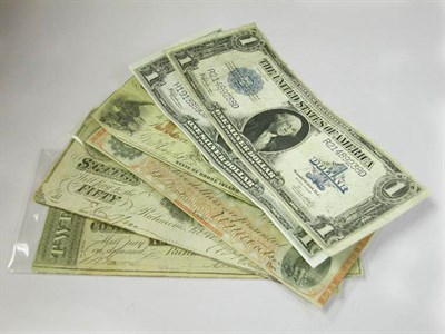 Lot 218 - Group of Assorted US Bank Notes Comprising two...