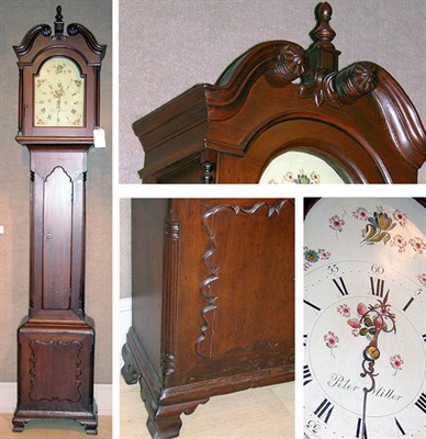 Lot 2099 - Chippendale Pine Tall Case Clock Pennsylvania...