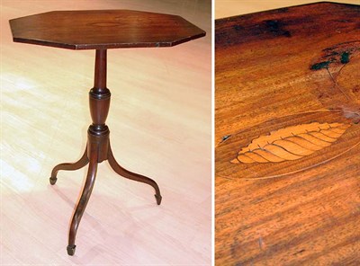 Lot 361 - Federal Style Inlaid Mahogany Tilt-Top Table