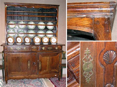 Lot 262 - Provincial Louis XV Style Walnut Buffet Deux...