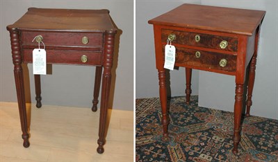 Lot 2301 - Federal Painted and Decorated Work Table New...