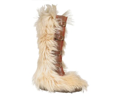 Lot 3796 - Gucci Yetti Boots Italian, 1970s Knee length,...