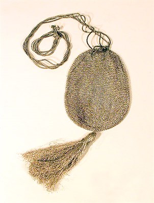 Lot 3704 - Elsa Peretti Sterling Mesh Pouch American,...