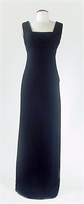Lot 3515 - Galanos Black Wool Empire Dress American,...