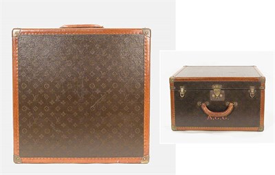 Lot 3863 - Louis Vuitton Square Suitcase Monogram canvas,...