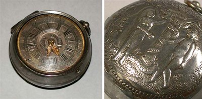 Lot 4 - Unusual Silver Pair Case Fusee Watch