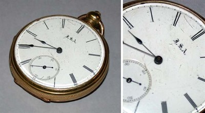 Lot 27 - Gold Open Face Keywind Watch
