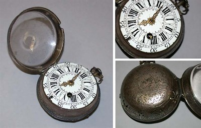 Lot 9 - Early Silver Oignon Hour Repeater Watch