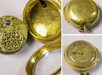 Lot 13 - Gold Open Face Fusee Watch