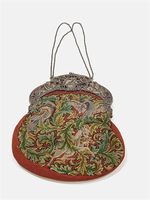 Lot 3673 - Petit Point and Embroidered Bag Probably...