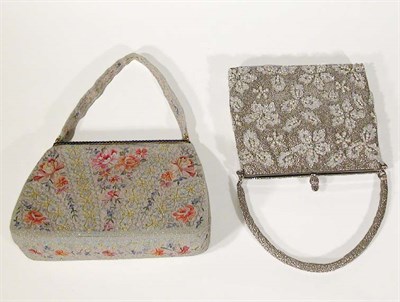 Lot 3679 - Breton Beauvais Embroidered Evening Purse and...
