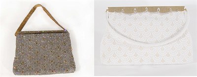Lot 3678 - Two Handbeaded Evening Bags French, 1950s The...