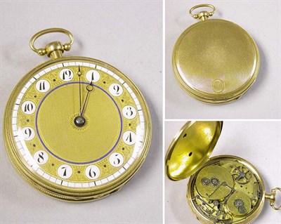 Lot 33 - Large Gold Open Face Repeater and Musical Watch