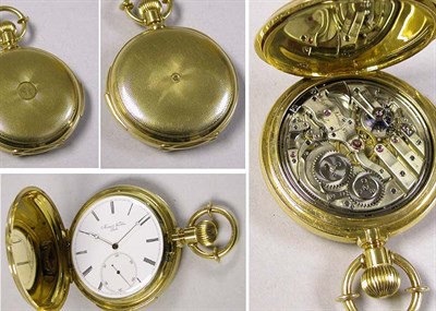 Lot 43 - Gold Hunting Case Five Minute Repeater