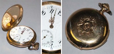 Lot 28 - Gold Hunting Case Quarter Repeater Watch