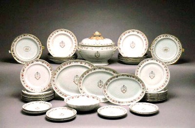 Lot 2261 - Chinese Export Porcelain Dinner Service Circa...