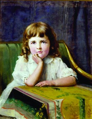 Lot 206 - Ignaz Marcel Gaugengigl 1855-1932 PENSIVE...