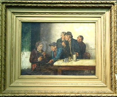Lot 105 - Hugo Kotschenreiter German, 1854-1908 MEN IN A...