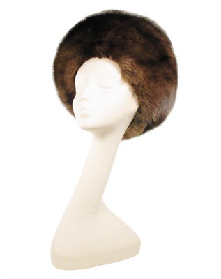 Lot 3665 - Halston Sable Hat American, 1960s In the form...