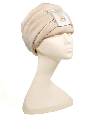 Lot 3669 - Laroche Creme Double Faced Wool Turban French,...