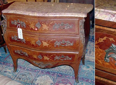 Lot 445 - Louis XV Style Gilt-Metal Mounted Marquetry...