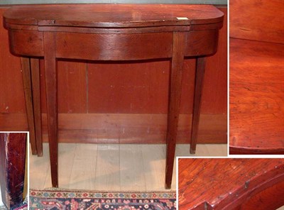 Lot 2283 - Federal Pine Fold-Over Card Table New England,...