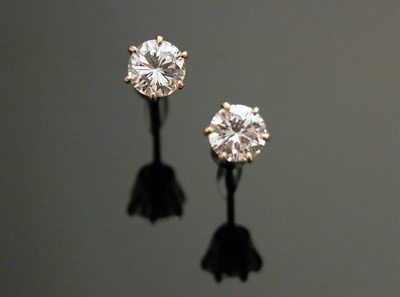 Lot 366 - Pair of Diamond Stud Earrings