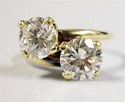 Lot 365 - Two Stone Diamond Ring