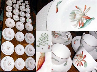 Lot 244 - Bing & Grondahl Porcelain Water Lily Decorated...