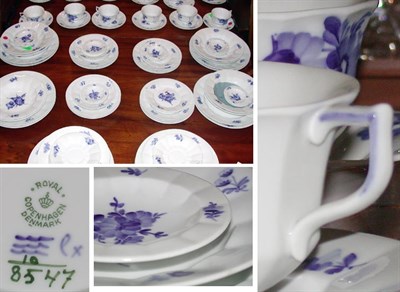 Lot 228 - Royal Copenhagen Blue Floral Decorated...