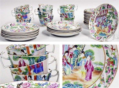 Lot 2304 - Chinese Export Porcelain Famille Rose Partial...