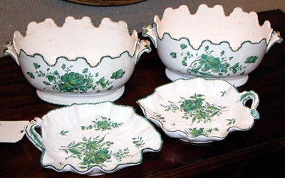 Lot 197 - Pair of French Faience Monteiths; Together...