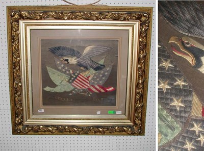 Lot 2093 - Needlework Sailor's Souvenir Picture Circa...