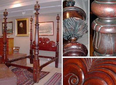 Lot 2244 - Mahogany and Mahogany Stained Bedstead Mid...