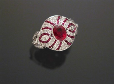 Lot 431 - Ruby and Diamond Ring
