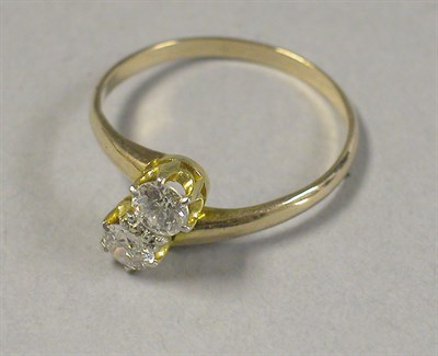 Lot 412 - Two Stone Diamond Ring
