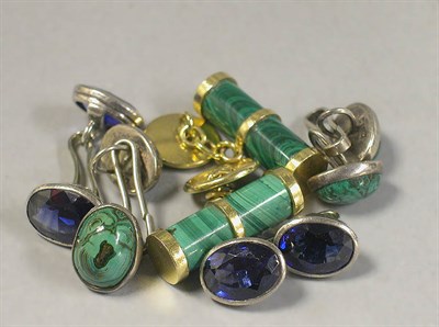 Lot 240 - Three Assorted Pairs of Cufflinks