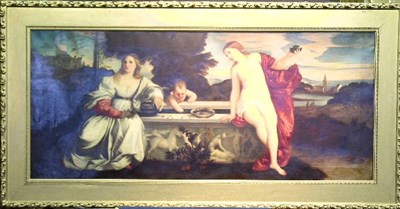 Lot 64 - After Titian ALLEGORY OF SACRED AND PROFANE...