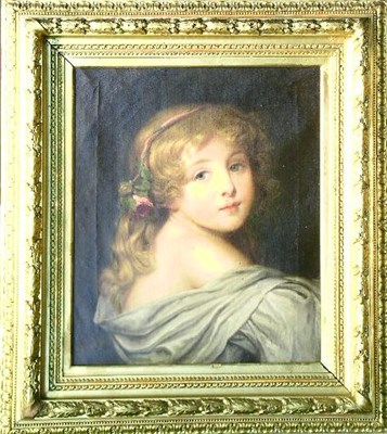 Lot 67 - After Jean-Baptist Greuze PORTRAIT OF A GIRL...