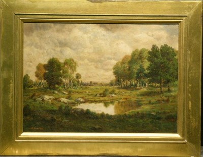 Lot 2041 - C.E. Picault French, 19th century POND Signed...