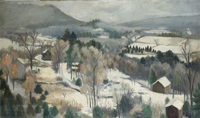 Lot 253 - Harry Gottlieb 1895-1993 WINTER SNOW, circa...