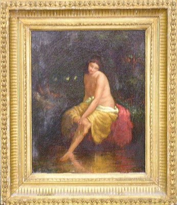 Lot 17 - William H. Brigham American, 1834-1863 BATHER...