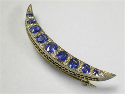 Lot 465 - Diamond and Sapphire Pin