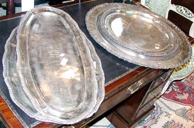 Lot 553 - Group of Four Mexican Sterling Silver Platters...
