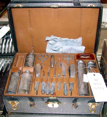 Lot 574 - Tiffany & Co. Leather Traveling Case Fitted...