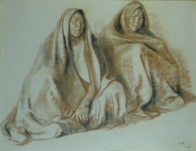 Lot 22 - Francisco Zuniga Mexican, 1912-1998 TWO SEATED...