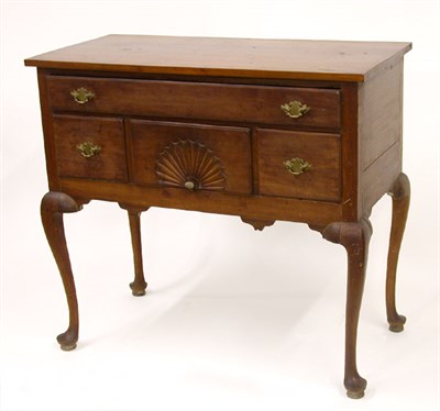 Lot 2079 - Queen Anne Cherry High Chest Base The...
