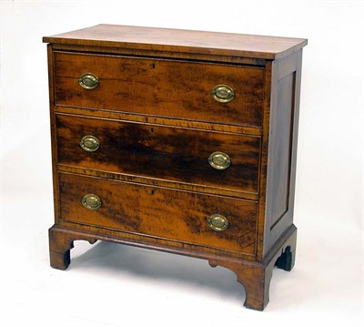 Lot 2060 - Figured Maple Chest of Drawers 19th Century...